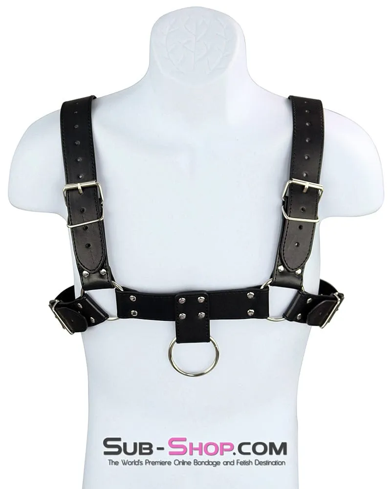 0389DL-SIS      Sissy Bondage Chest Harness with Front Lead Ring
