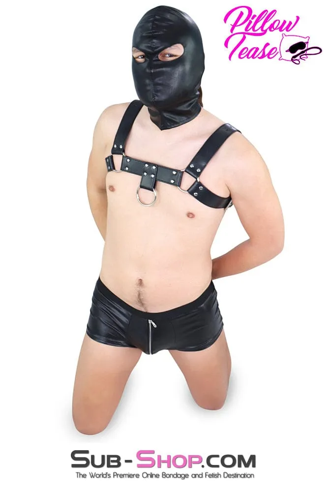 0389DL-SIS      Sissy Bondage Chest Harness with Front Lead Ring