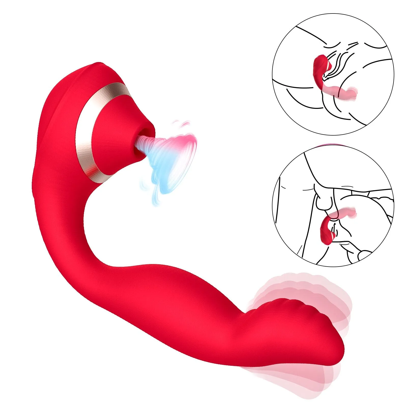 10 Frequency Sucker Vibrator Blow Toy