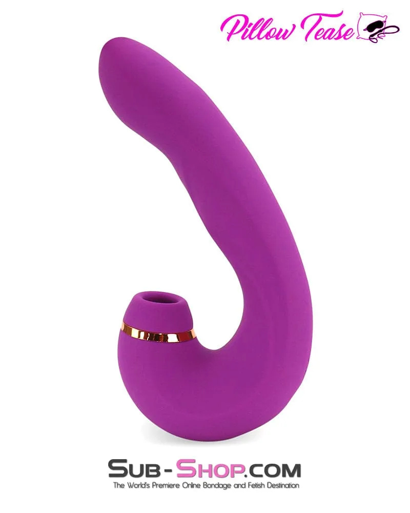 7844M      10 Function Waterproof Rechargeable Silicone Clitoral Sucking & Licking Vibrator