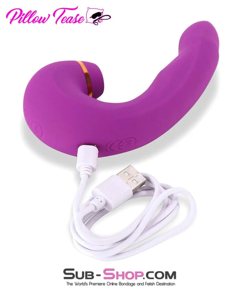 7844M      10 Function Waterproof Rechargeable Silicone Clitoral Sucking & Licking Vibrator