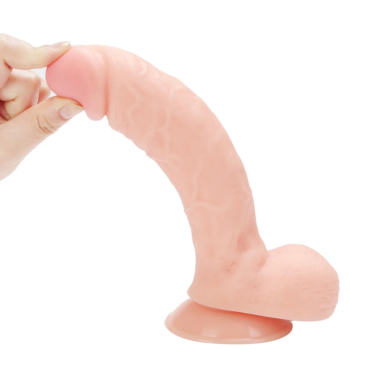 9.13 Inch Realistic Dildo. Huge Penis with Strong Suction Cup Best Quality Flexible Cock Adult Sex Toys for Women