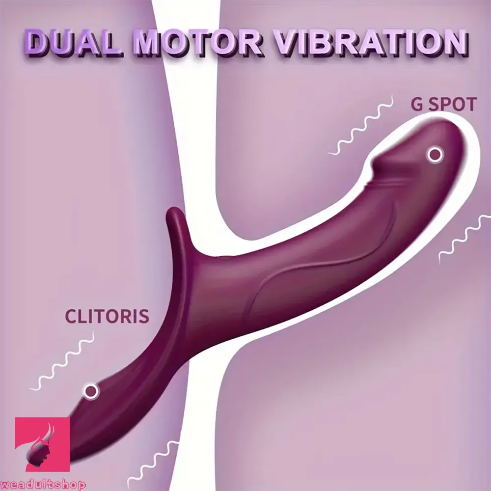 9.84in Dual motor Double-Ended G Spot Automatic Silicone Strap on Dildo