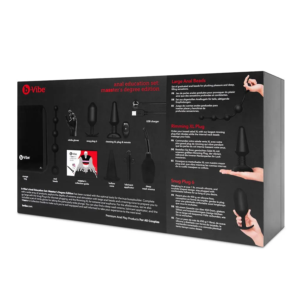 Anal Education Set: Masster's Degree Edition