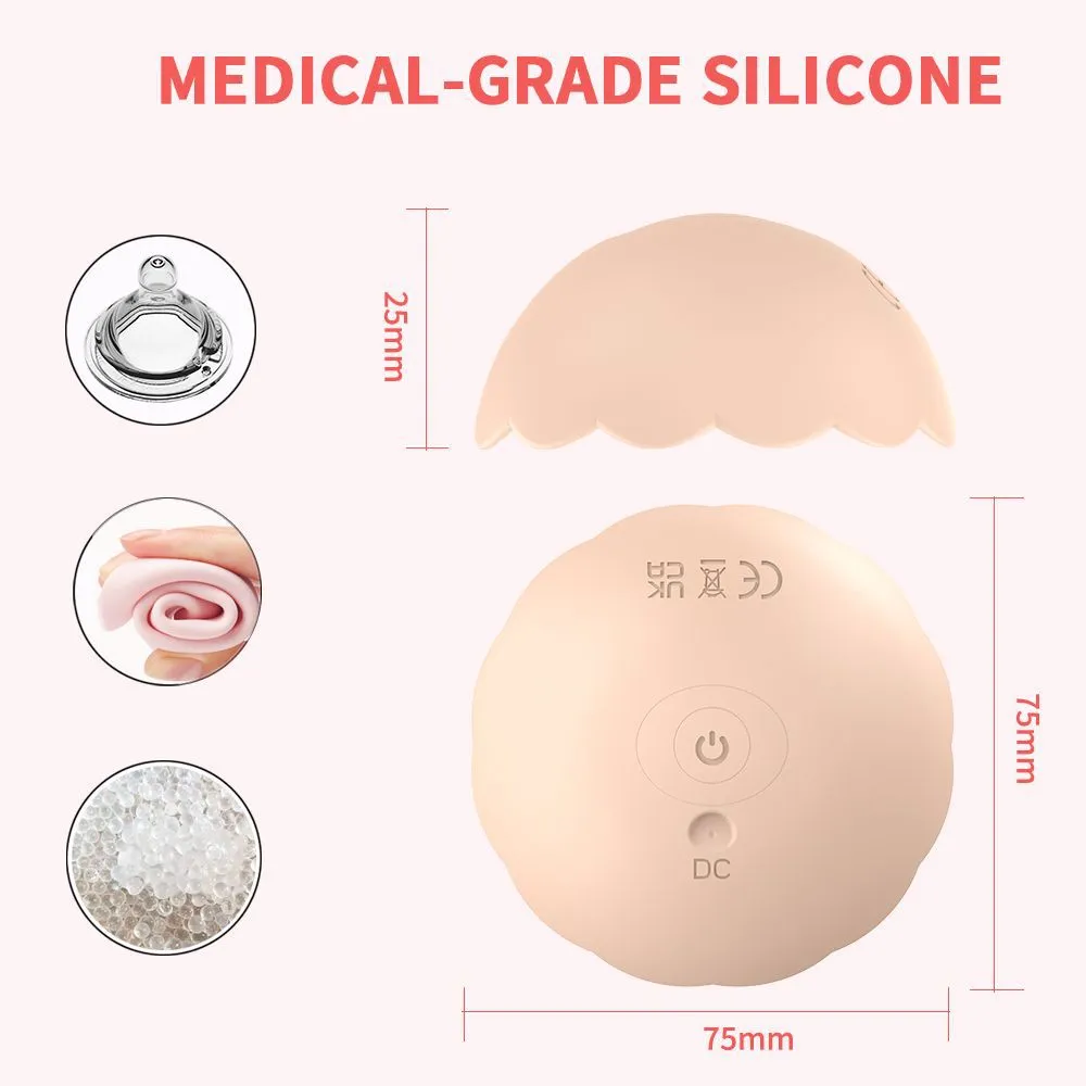 App Control Breast Massager - Silicone Expansion Cup Vibrating Nipple Pads Women Vibrator