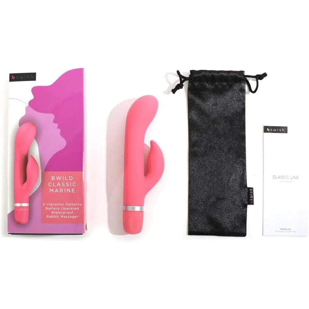 B Swish Bwild Classic Marine Rabbit Vibrator -  Guava