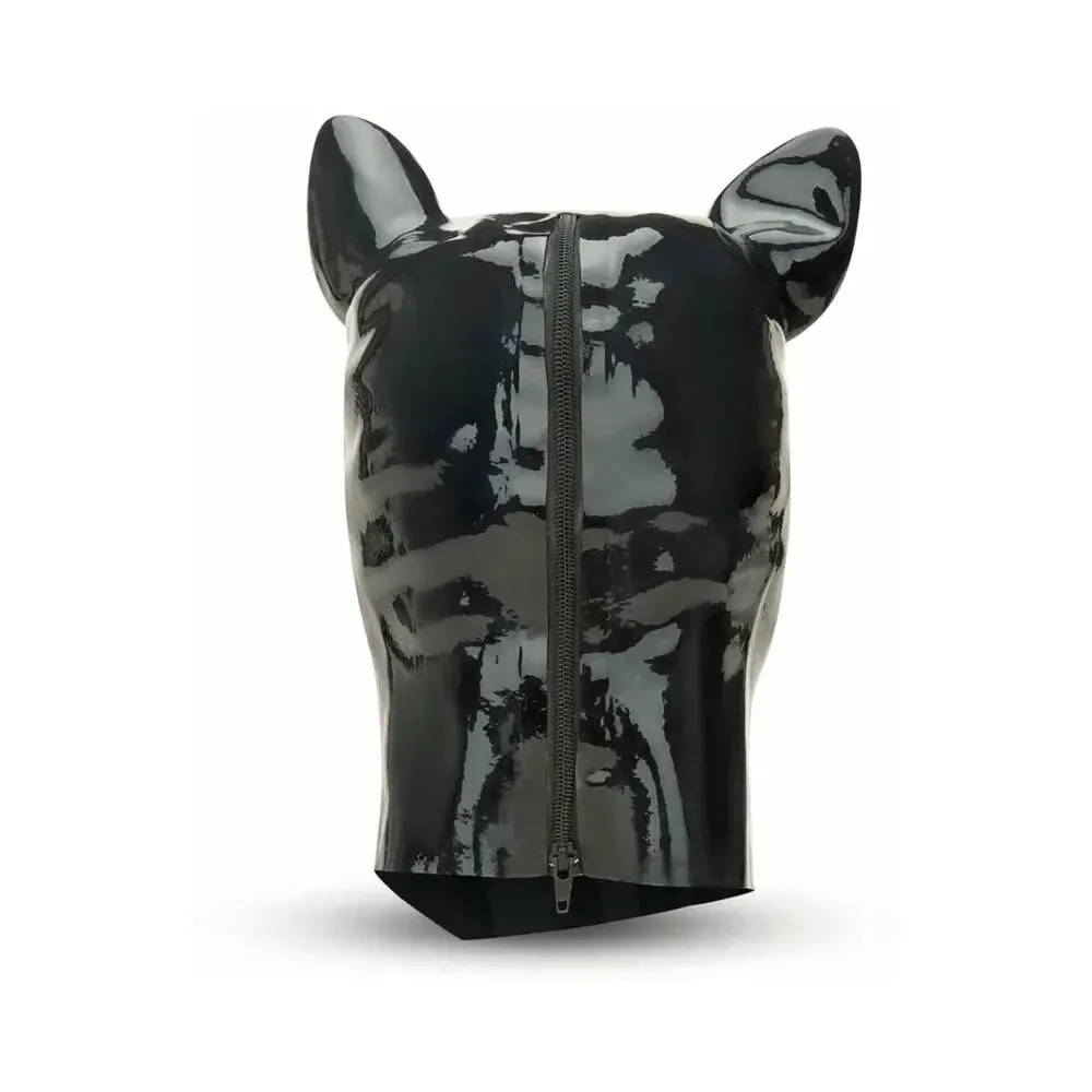 BDSM Animal Play Prowler RED Latex Pig Bondage Hood