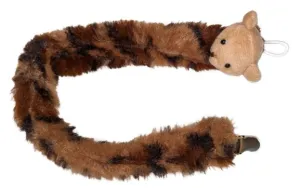 Bear Plush Ruffle Deluxe Pacifier Clip