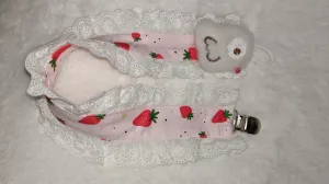 Bird Plush Ruffle Deluxe Pacifier Clip