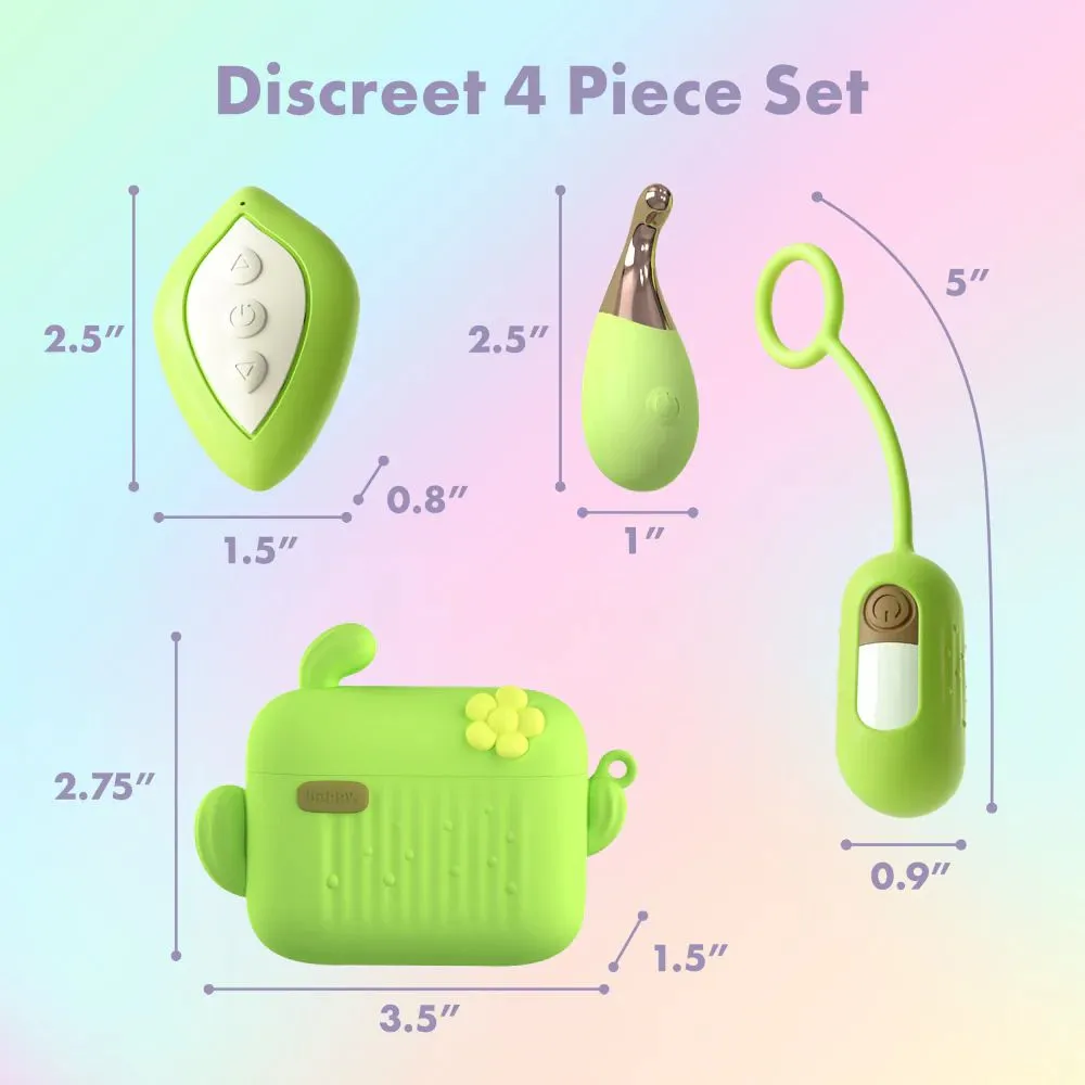 Blooming Bliss First Time Bullet & Egg Vibrators with Charging Case & Remote