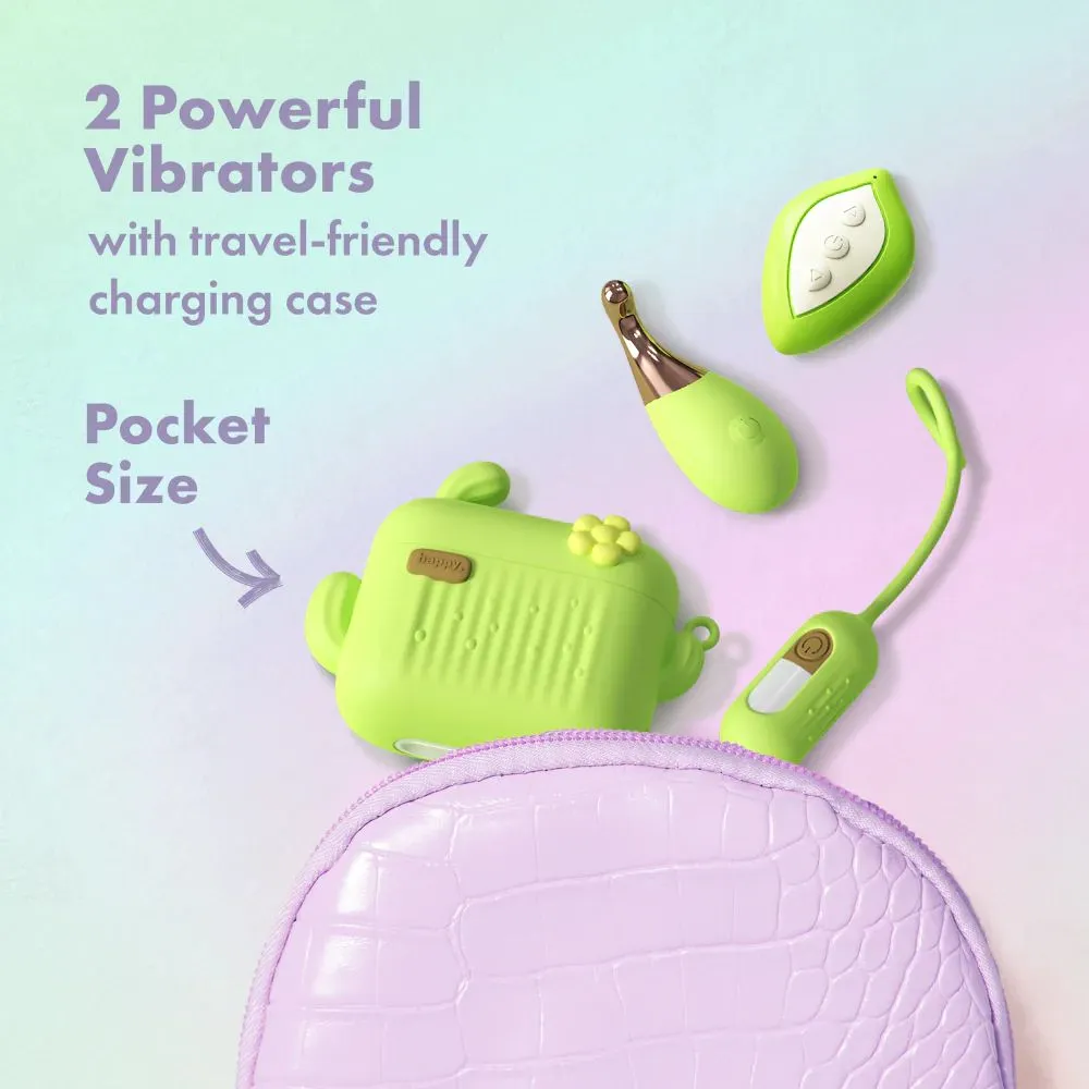 Blooming Bliss First Time Bullet & Egg Vibrators with Charging Case & Remote