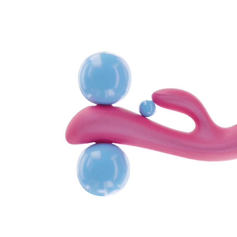 Blush 8-Inch Flexible Multispeed Rabbit Vibrator