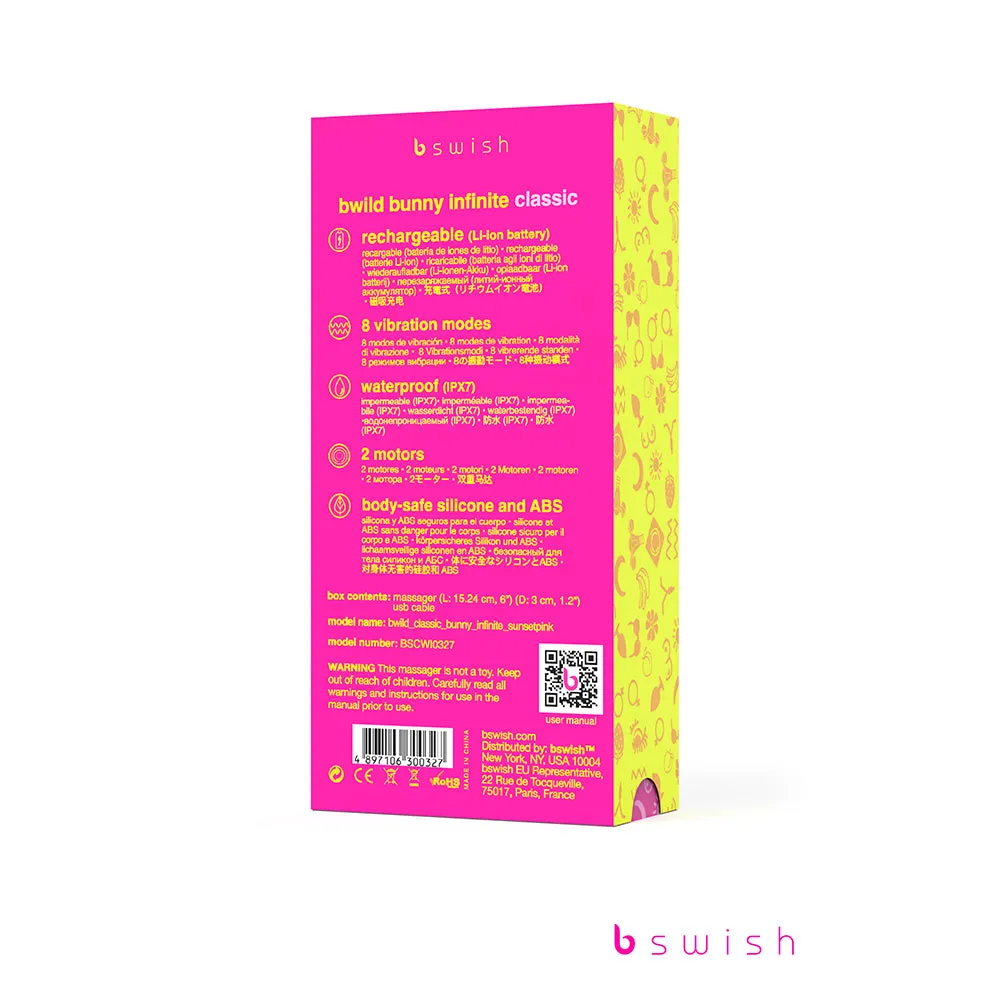 Bwild Infinite Classic Bunny - Sunset Pink