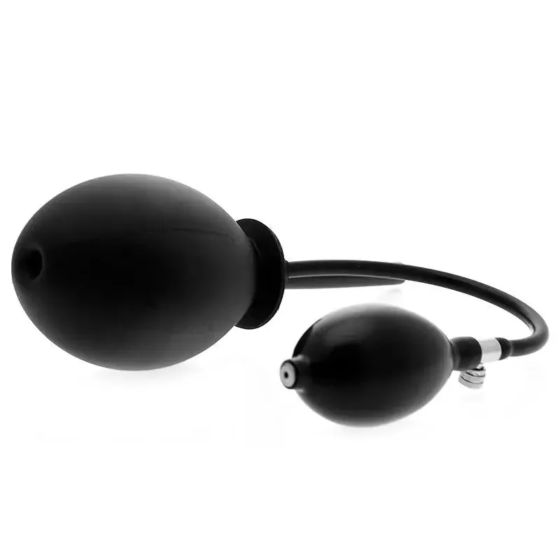 Clean Stream Classic Black Inflatable Anal Balloon Butt Plug Douche