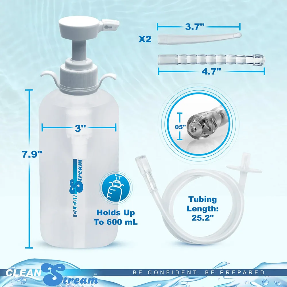 CleanStream XL Enema Bottle with 3 Attachments