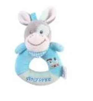 Cow Blue Rattle Soother Teether