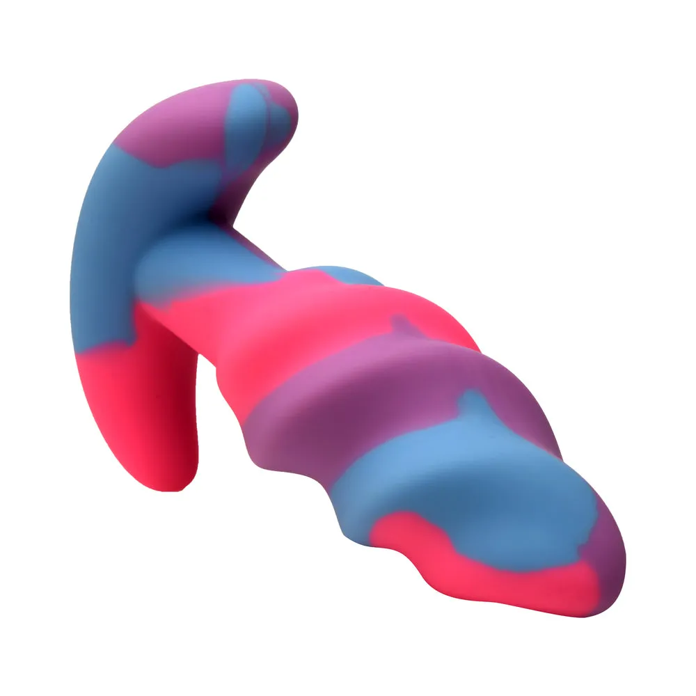 Creature Cocks Unicorn Swirl Silicone Butt Plug S