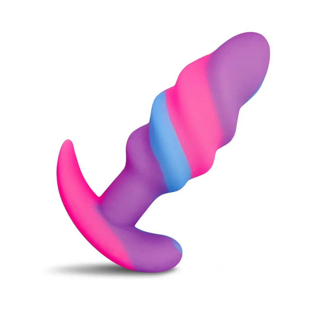 Creature Cocks Unicorn Swirl Silicone Butt Plug S
