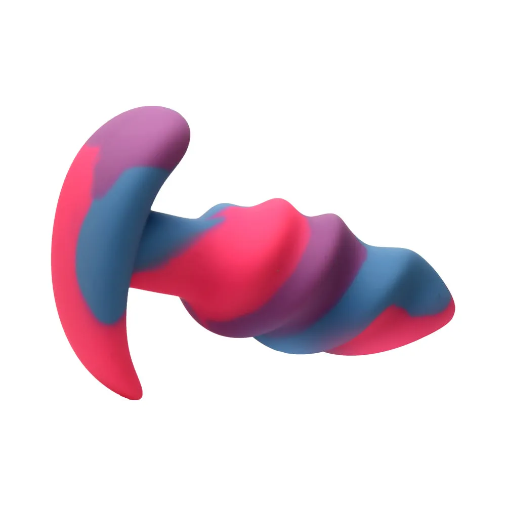 Creature Cocks Unicorn Swirl Silicone Butt Plug S