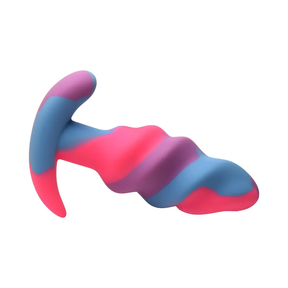 Creature Cocks Unicorn Swirl Silicone Butt Plug S