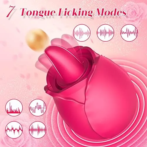DarlingRose - Licking & Sucking Rose Vibrator Clits Nipples Vacuum Pump