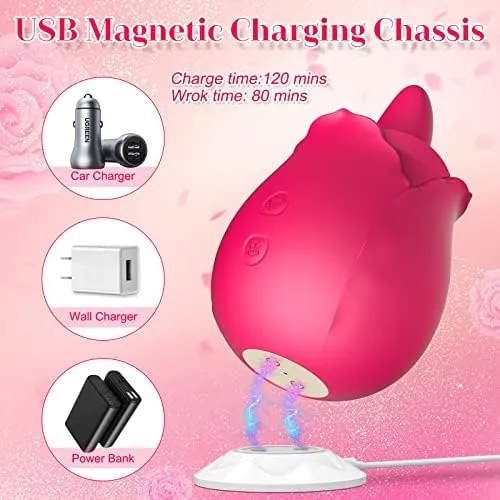 DarlingRose - Licking & Sucking Rose Vibrator Clits Nipples Vacuum Pump