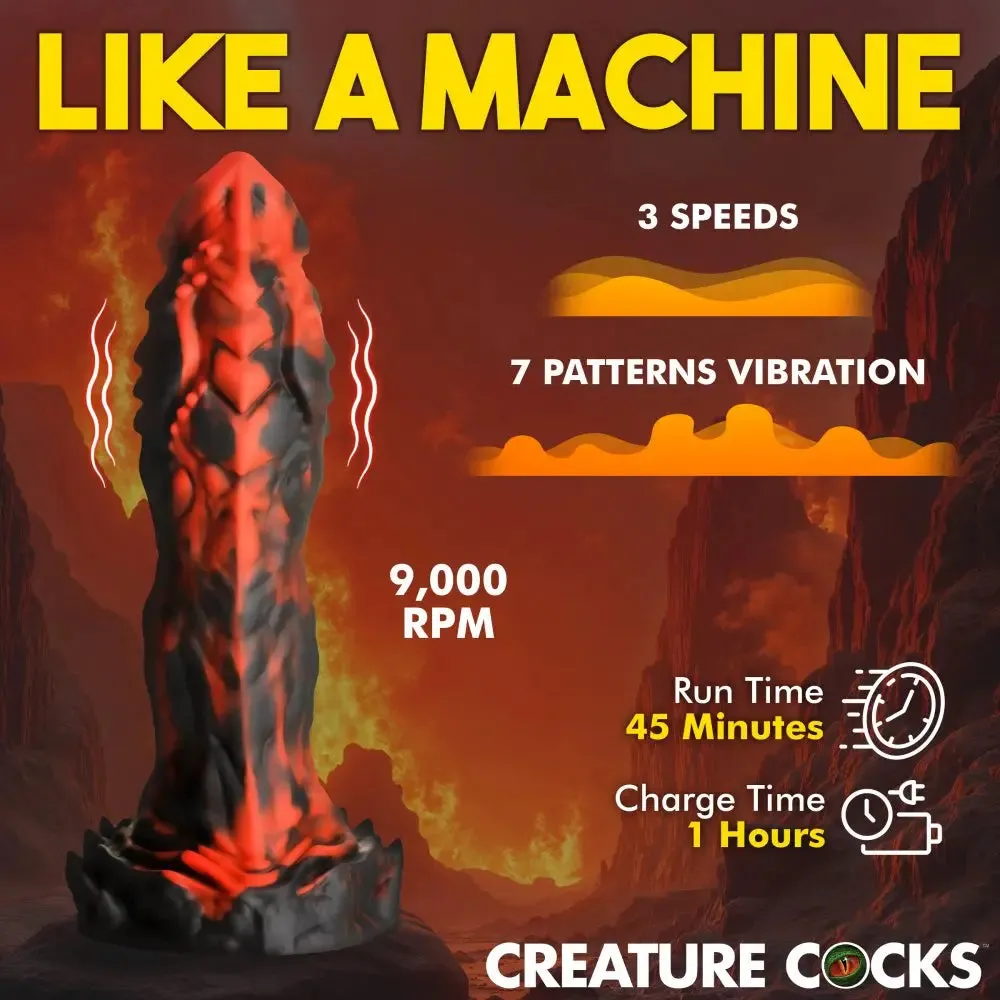 Demon Dildo Inferno Cock Vibrating Sex Toy Devil Dildo Silicone