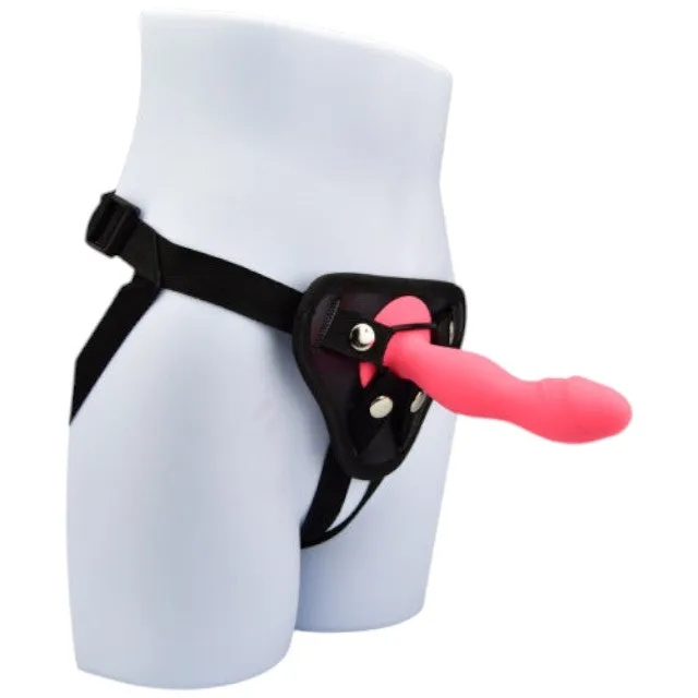 Dildo LOVING JOY 6 Silicone Dildo. bază cu ventuză pentru fixare. compatibil cu ham strap-on. lungime 15 cm. roz