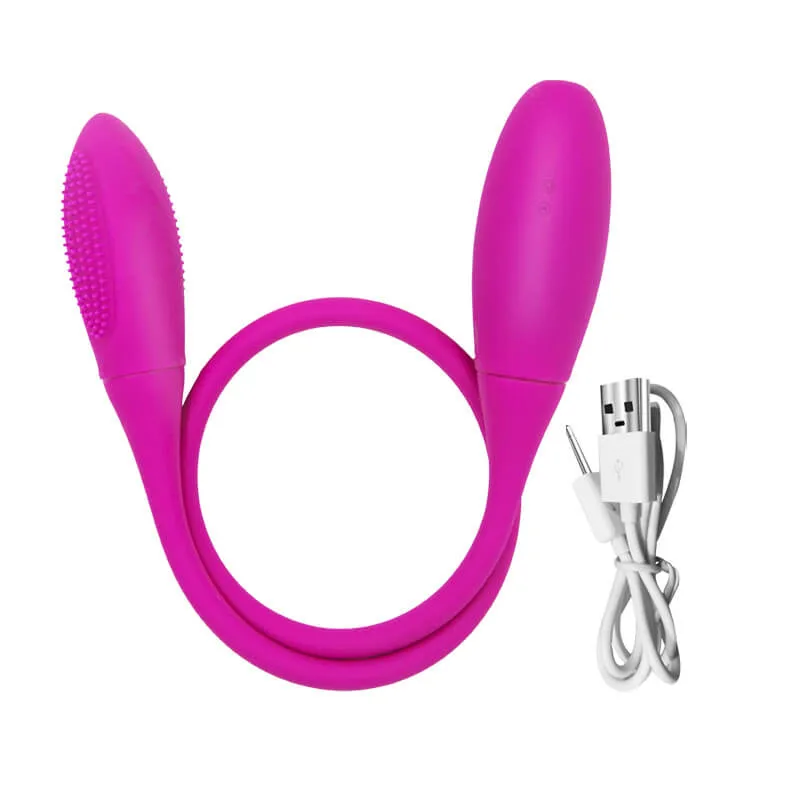 Double Head 7 Frequency Vibrator Lesbian Masturbator Vaginal Stimulation
