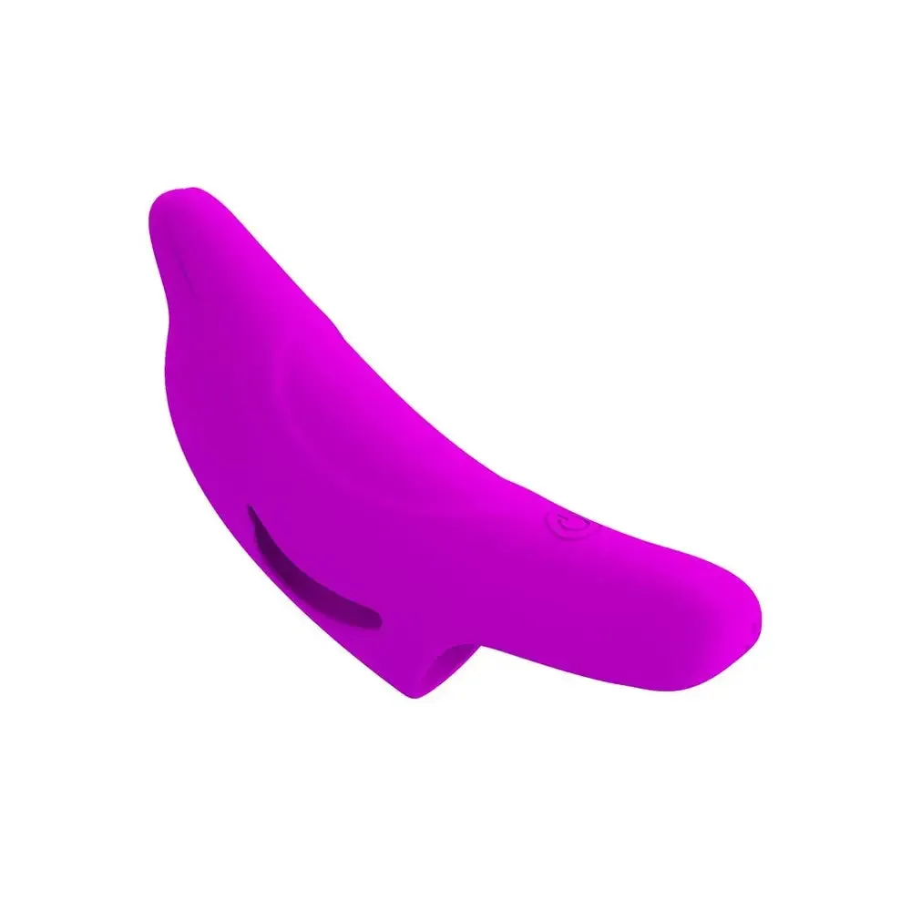 Dream Toys Silicone Purple Rechargeable Delphini Finger Vibrator