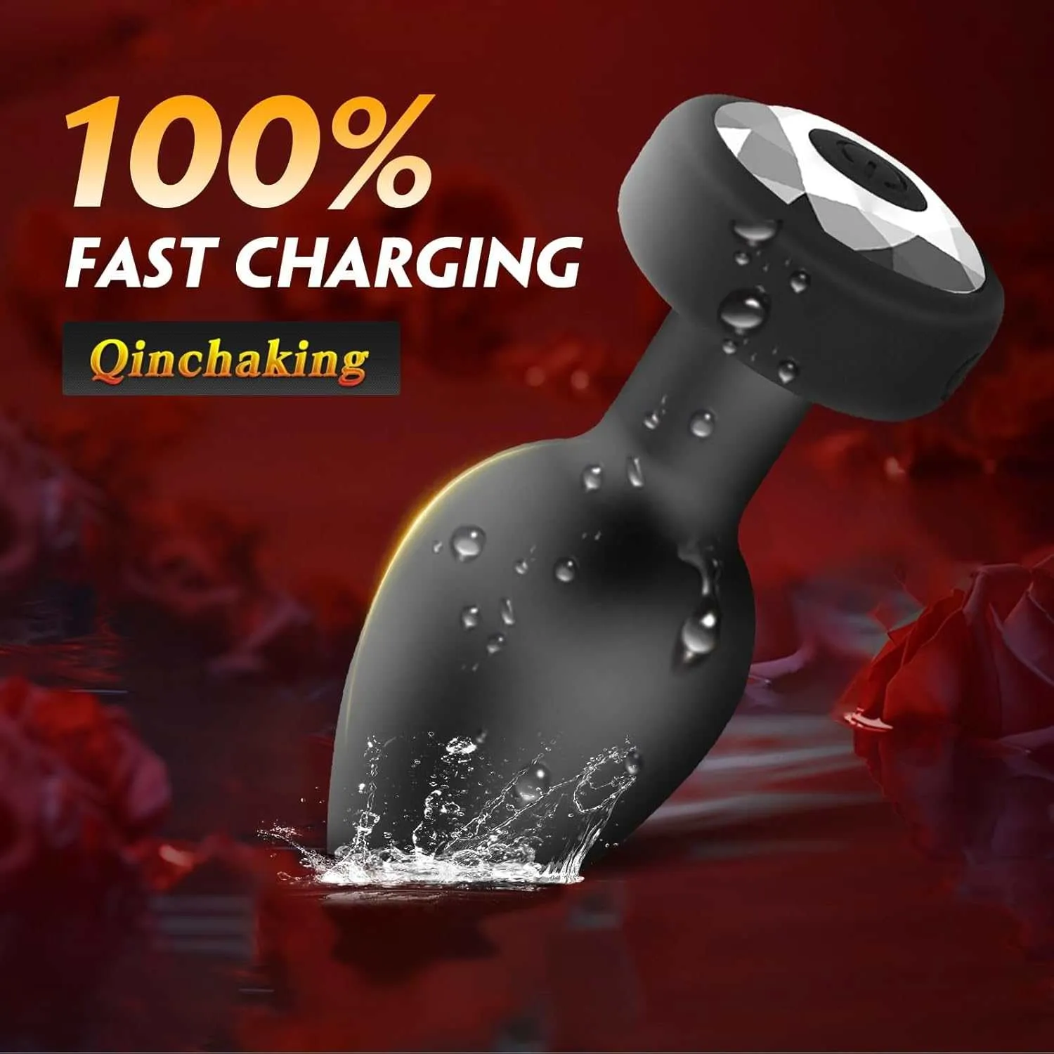 DrillMe - Diamond Anal Plug Vibrator And Prostate Massage for Female & Male