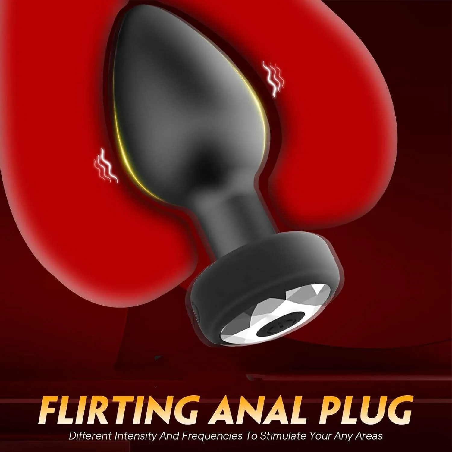 DrillMe - Diamond Anal Plug Vibrator And Prostate Massage for Female & Male