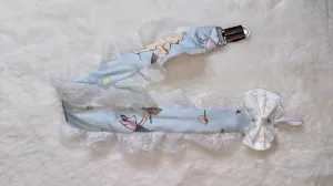 Easter Little Bear Plush Ruffle Deluxe Pacifier Clip