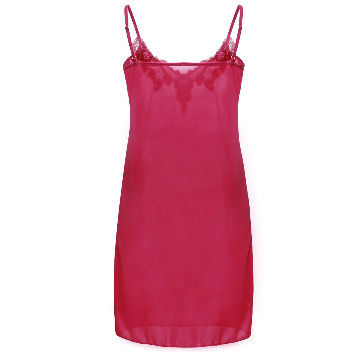 Embroidered Lace Ice Silk Camisole Nightgown 7188
