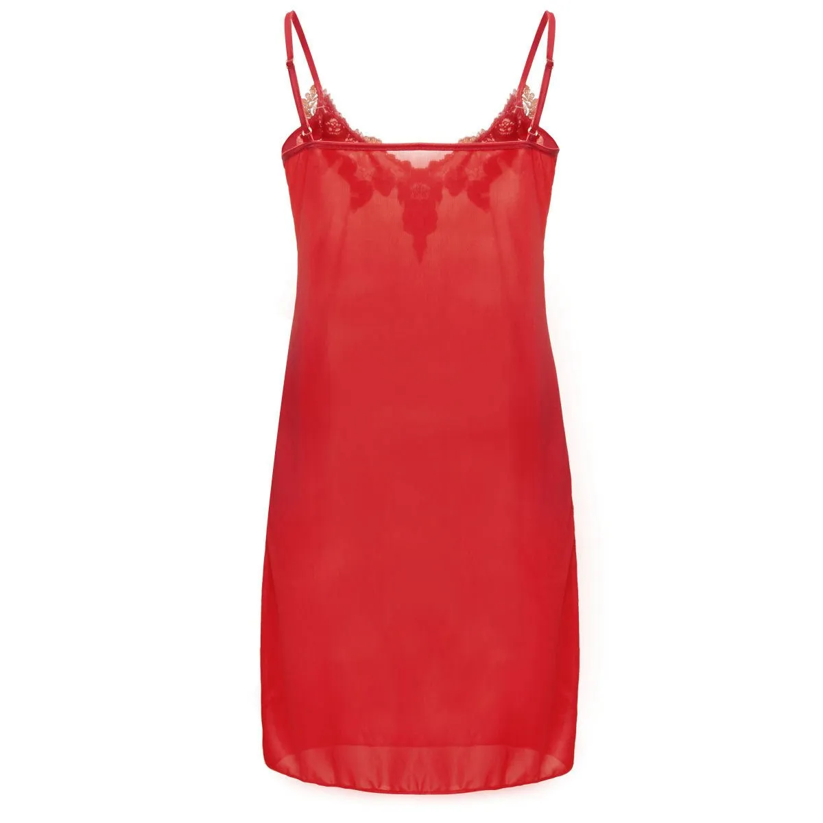 Embroidered Lace Ice Silk Camisole Nightgown 7188