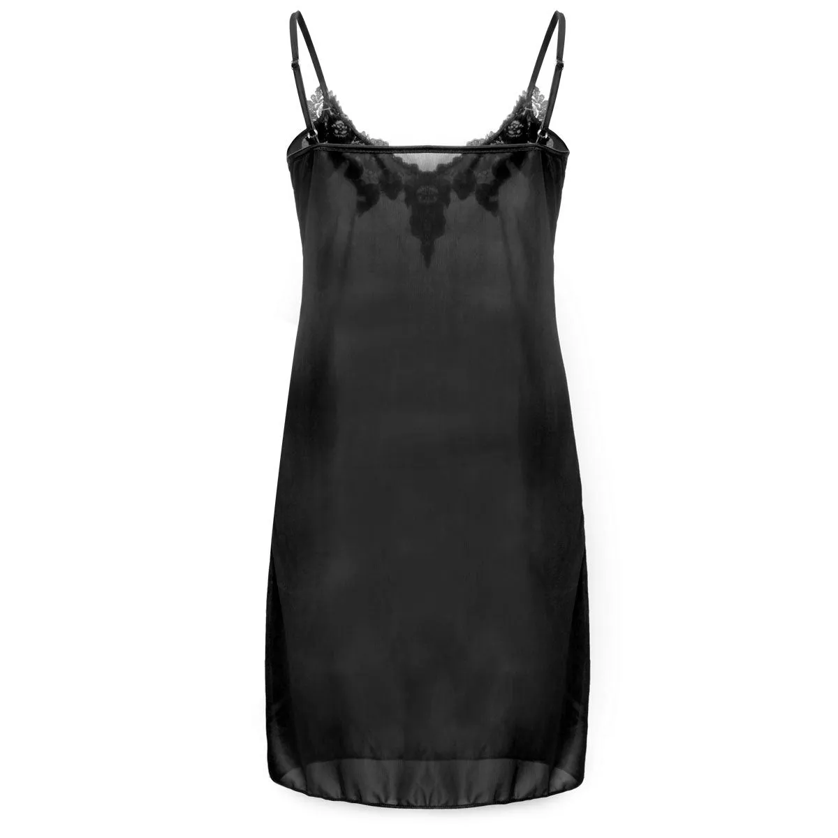 Embroidered Lace Ice Silk Camisole Nightgown 7188