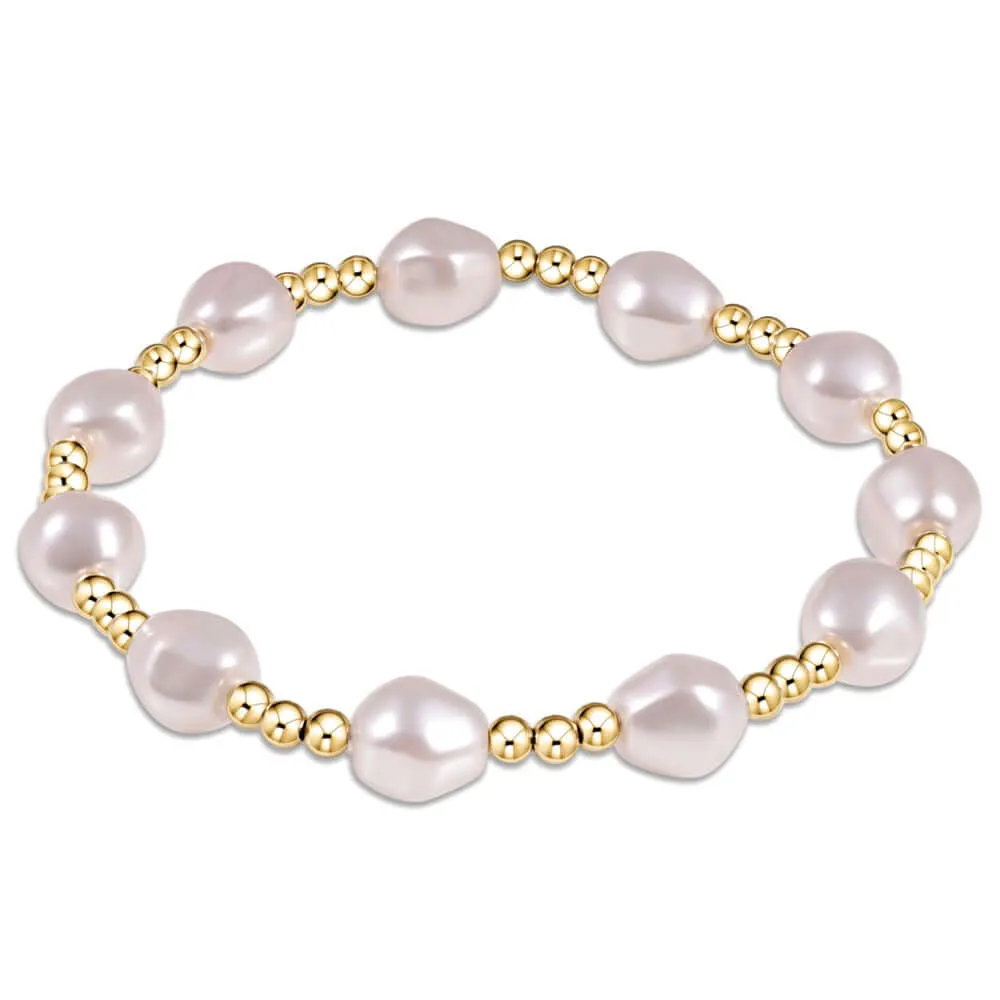 ENewton 3mm Gold Pearl Admire Gold Bracelet