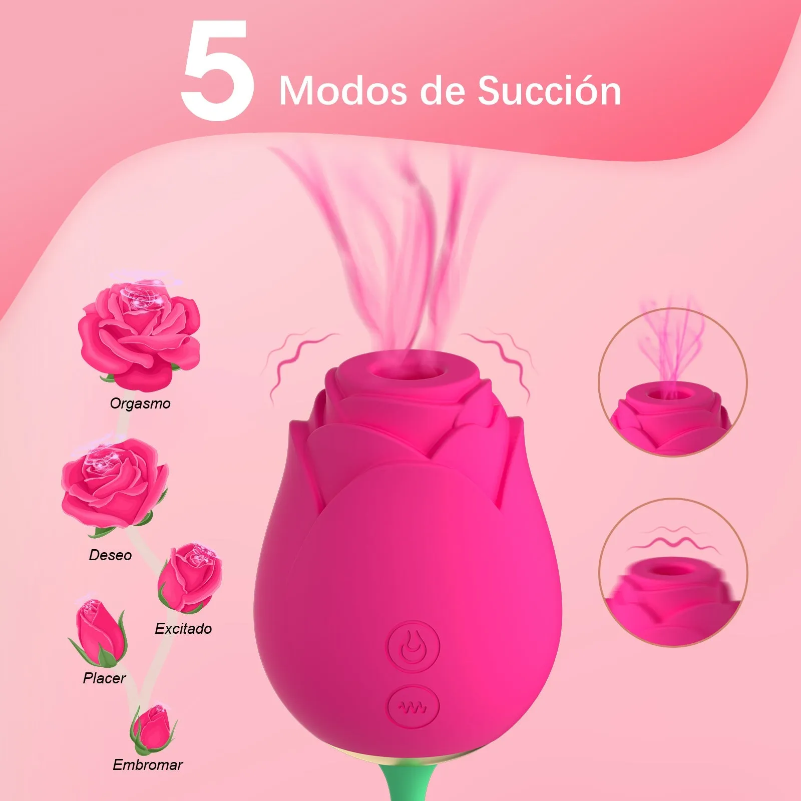 FairyRose | Super Quiet Rose Sucking Vibrator with Egg