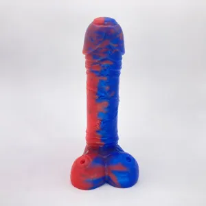 Fronky Red Blue Vertical Split Small Soft (OO40)
