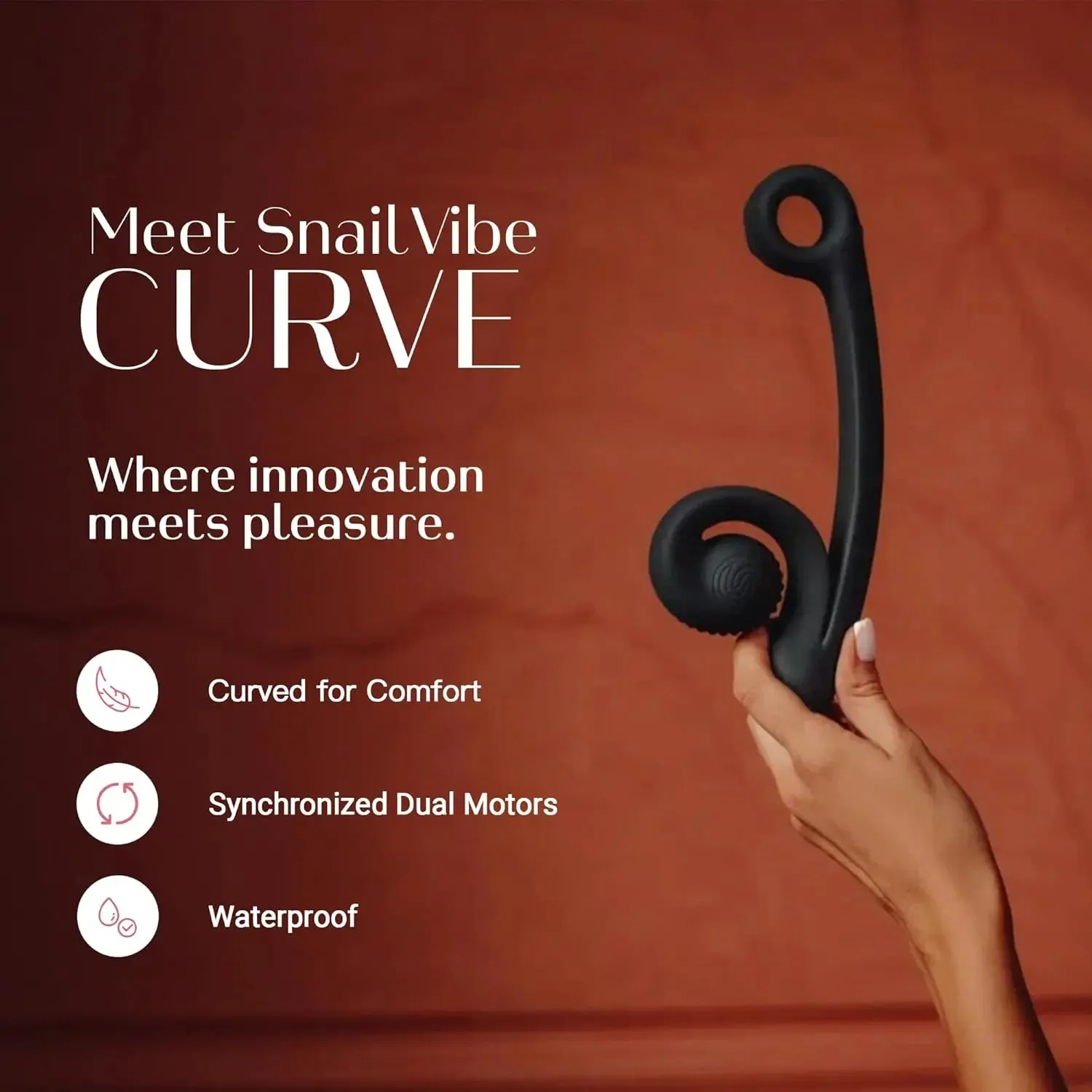 G-Spot Snail Vibrator Snail Sex Toy - Snail Vibe Curve Black G-Spot Vibrator Sex Toy