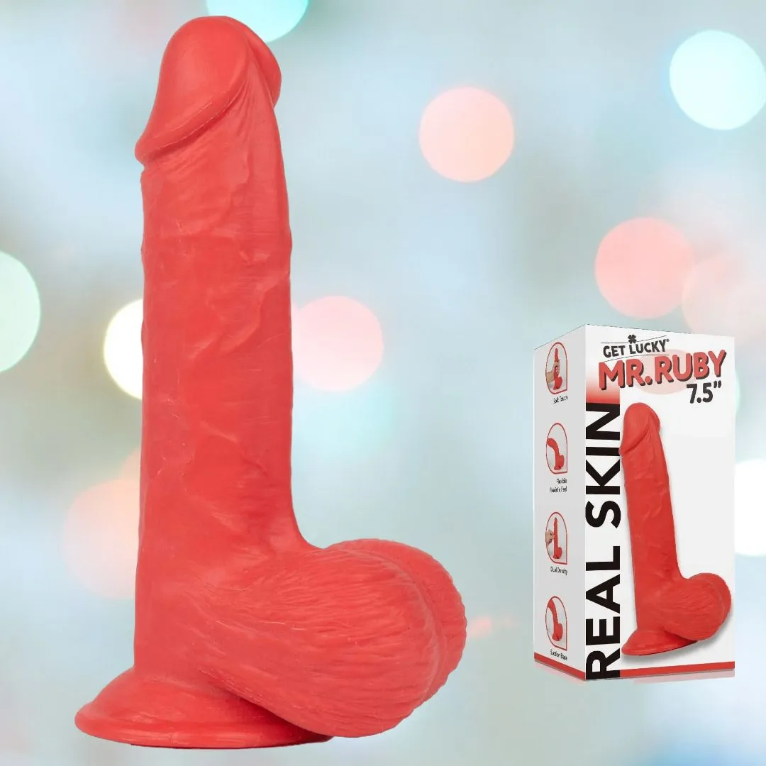 Get Lucky Mr. Ruby 7.5 Realistic Dildo with Suction Cup