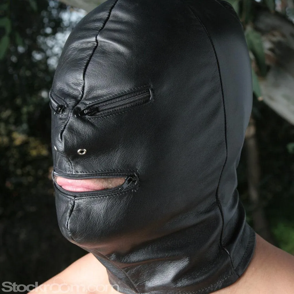 Jack the Zipper Leather Hood