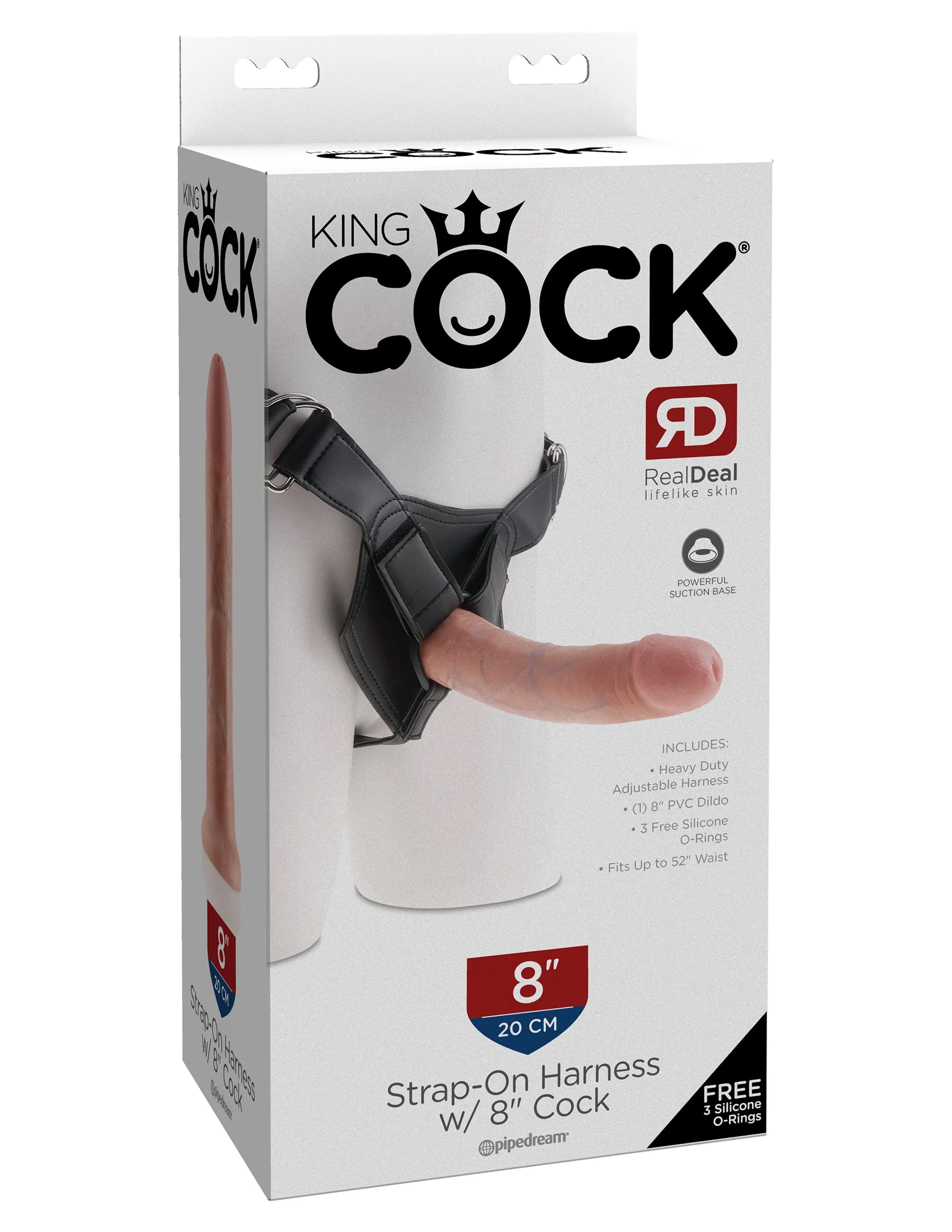 King Cock Strap on Harness with 8 Cock