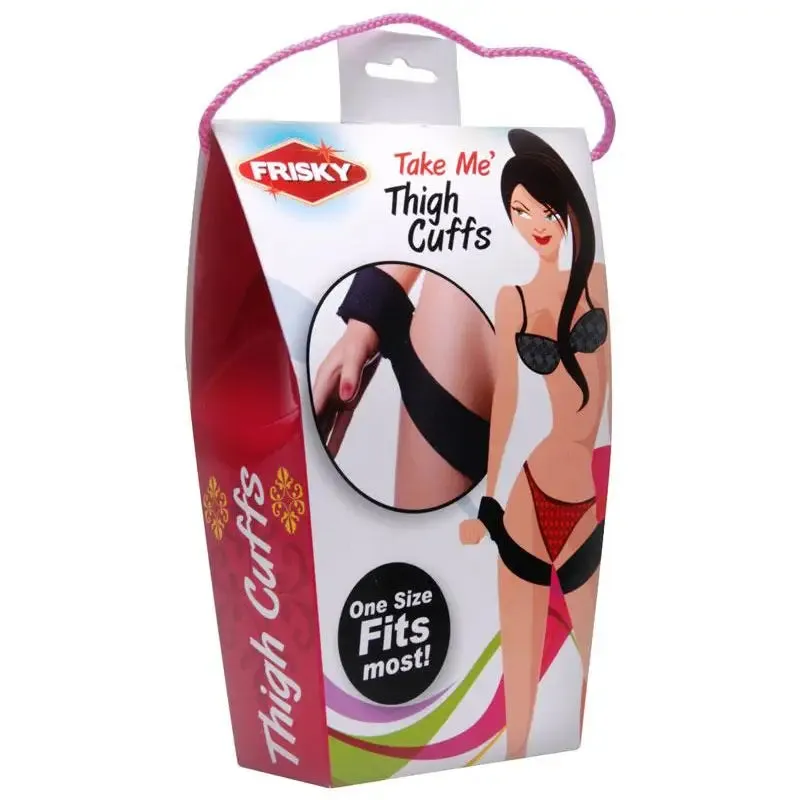 Kink Industries Black Padded Bondage Thigh and Wrist Restraint Set