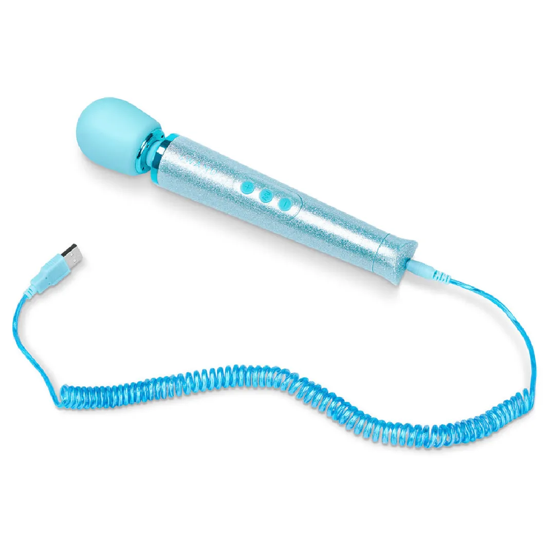 Le Wand All That Glimmers Wand Vibrator - Blue