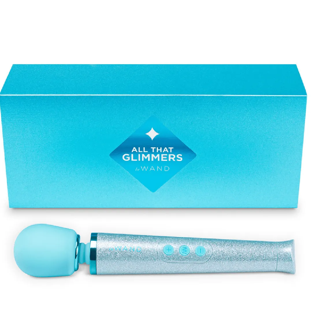 Le Wand All That Glimmers Wand Vibrator - Blue