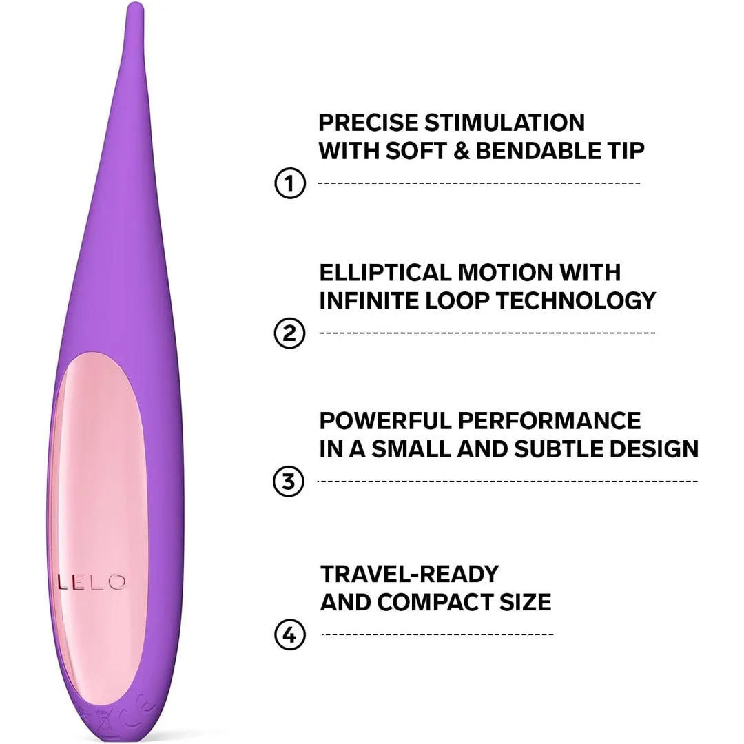 LELO DOT Travel Clitoral Pinpoint Vibrator Purple