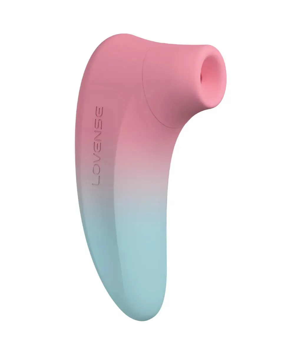 Lovense Tenera 2 Bluetooth Clitoral Suction Vibrator Sex Toy - Pink/Blue