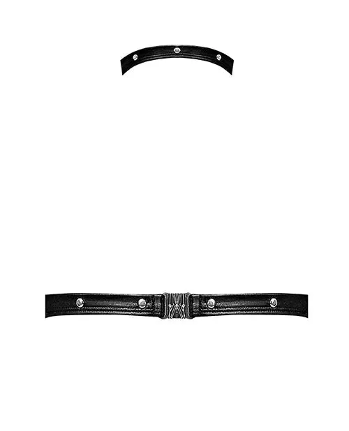 Lust Fetish Seducer Black L/XL BDSM Lingerie Bondage Outfit