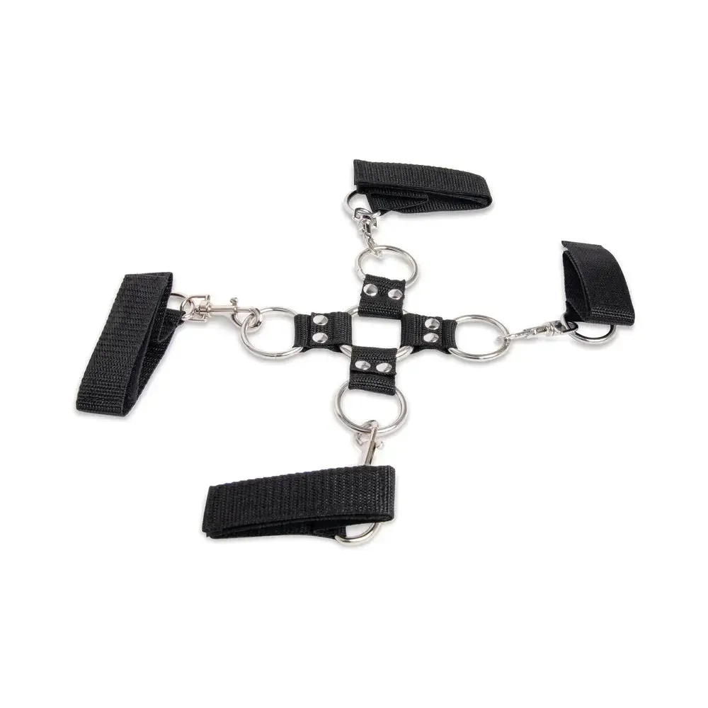 Lux Fetish Hogtie & Ball Gag 7-Piece BDSM Kit